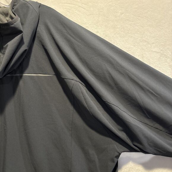 Under Armour Windbreaker Storm Hoodie Mesh Lined Black Mens XXL Outdoor Full Zip - Picture 13 of 16